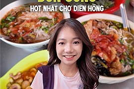 Review bát bún sung "no cành bụng" chỉ với 10k ở chợ Diên Hồng