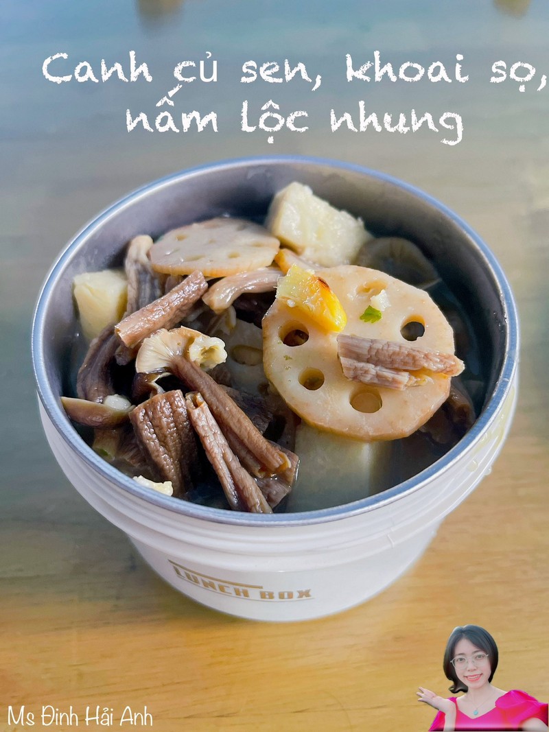 món chay tự nấu từ sen