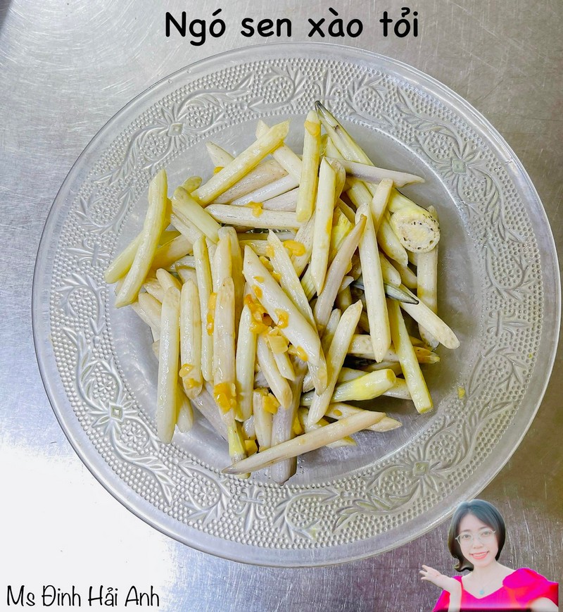 món chay tự nấu từ sen