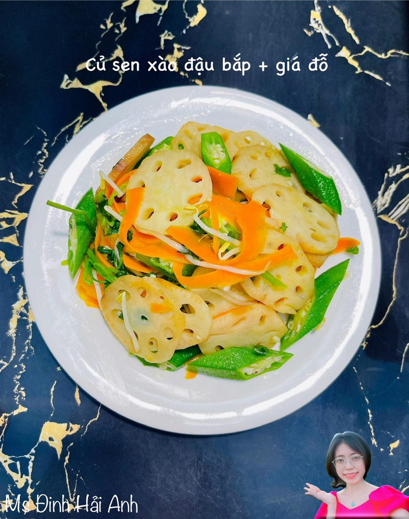 món chay tự nấu từ sen