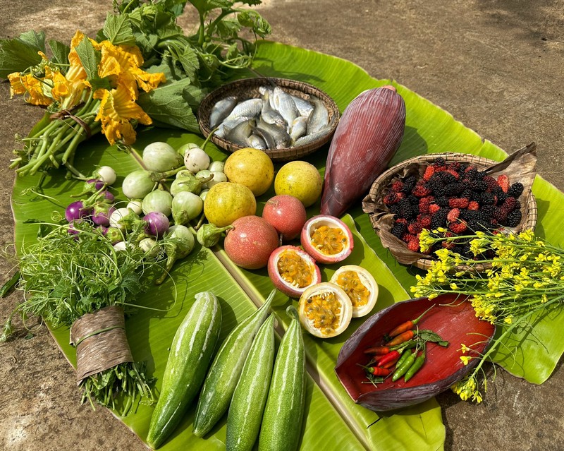 ẩm thực cây nhà lá vườn Tây Nguyên