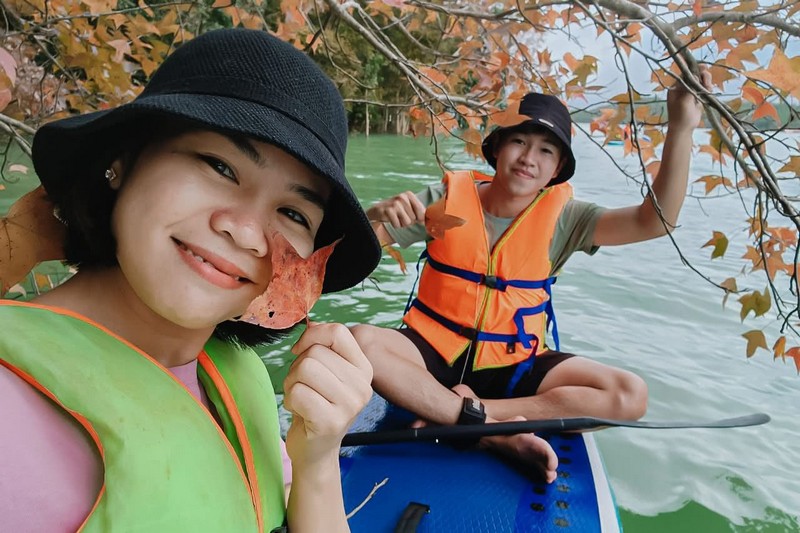 rừng phong hương đổi màu