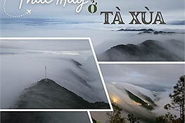 Tà Xùa xuất hiện thác mây khi vào mùa đẹp nhất trong năm, phượt thủ lại rủ nhau săn mây