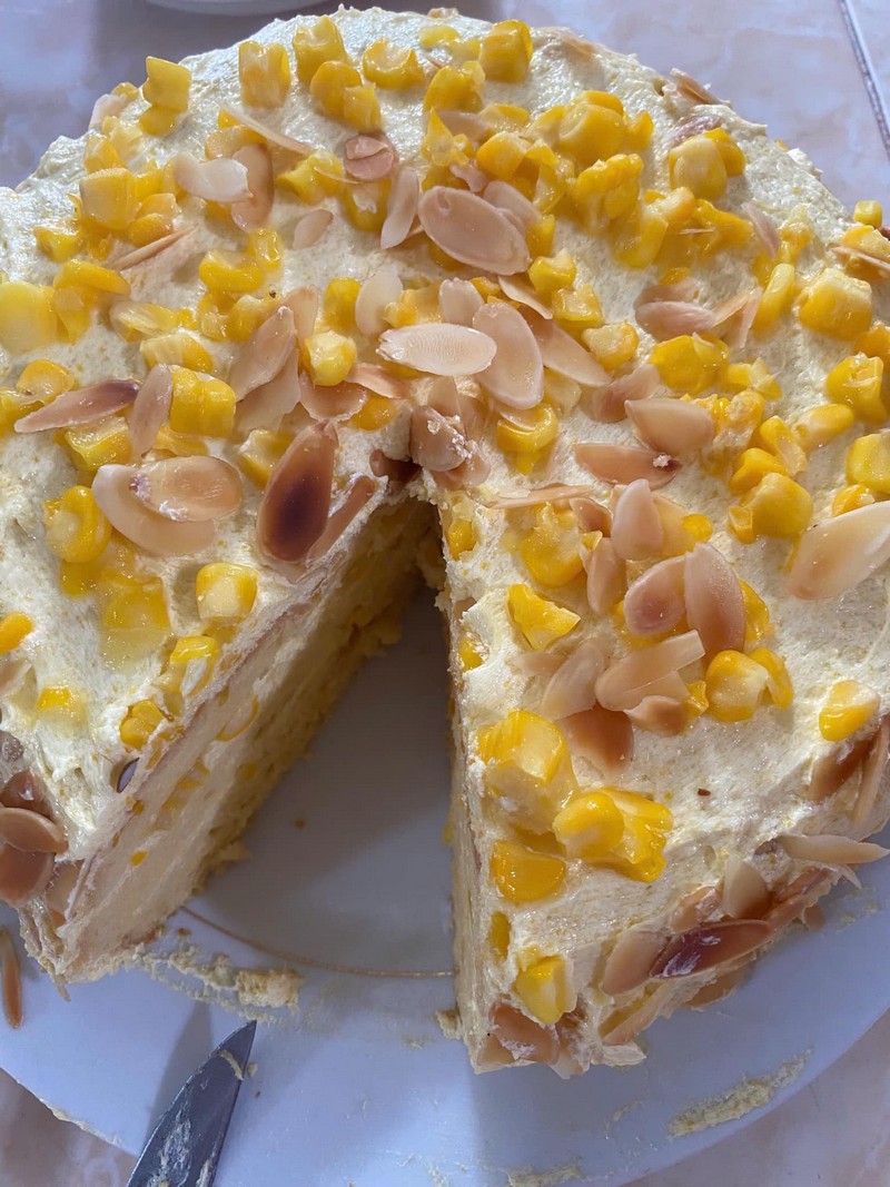 Công thức bánh kem bắp handmade