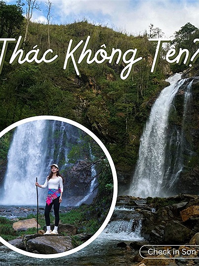 Phượt thủ khám phá "thác Không Tên" gần "thiên đường săn mây" Tà Xùa