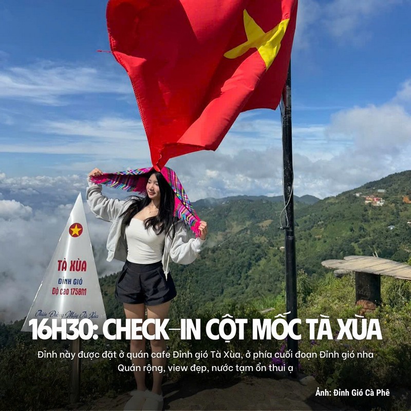 Lịch trình 2N1Đ săn mây Tà Xùa