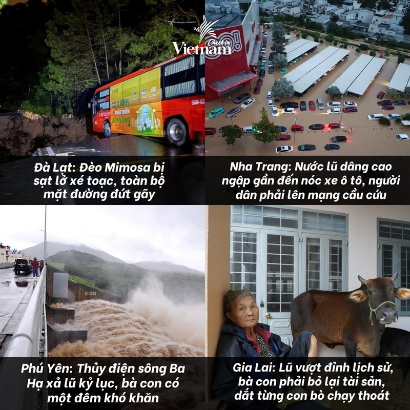 lũ lụt sạt lở hoành hành ở Nam Trung Bộ