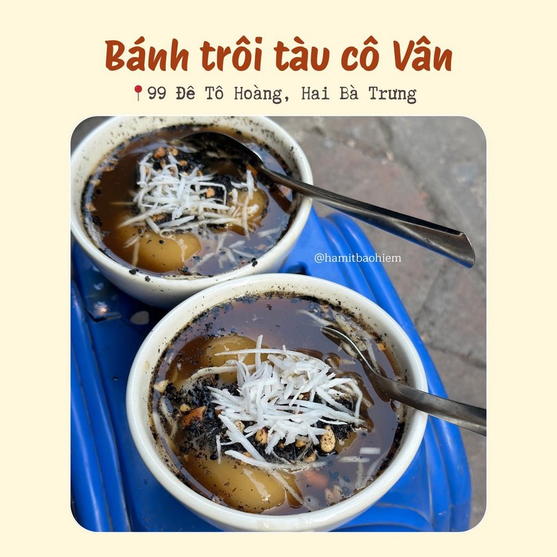 10 quán bánh trôi tàu Hà Nội
