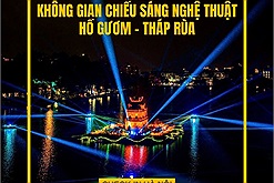 Không gian Chiếu sáng Nghệ thuật Hồ Gươm - Tháp Rùa mở màn mùa lễ hội cuối năm 2025 của Hà Nội