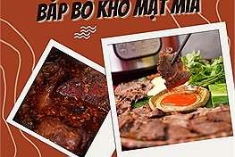 Công thức món bắp bò kho mật mía bằng nồi áp suất