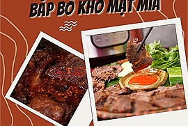 Công thức món bắp bò kho mật mía bằng nồi áp suất