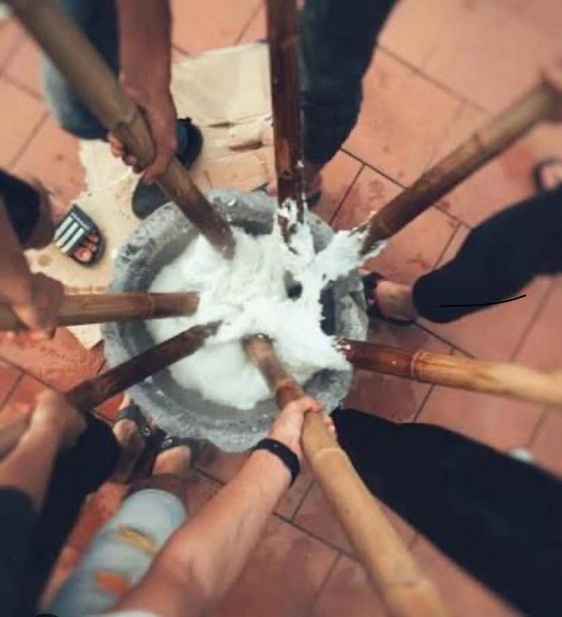 Món bánh oản của làng chài xứ Nghệ