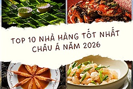 Top 10 nhà hàng tốt nhất châu Á năm 2026: Hồng Kông soán ngôi Thái Lan