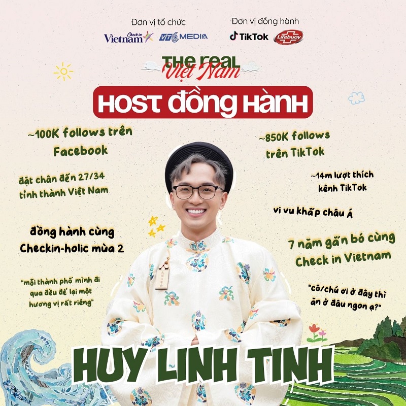 Travel blogger Huy Linh Tinh trở lại Checkin-holic