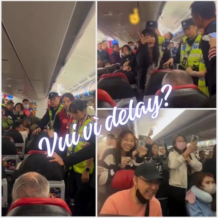 Niềm vui bất ngờ trên chuyến bay bị delay do hành khách tự nhận là tiếp viên
