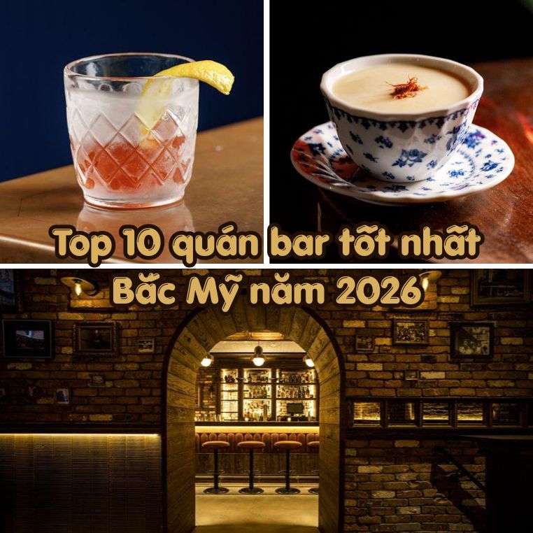 Top 10 quán bar tốt nhất Bắc Mỹ năm 2026: New York thống trị