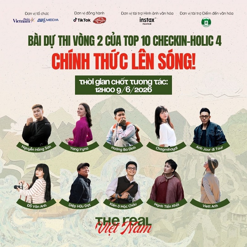 Bài dự thi vòng 2 của Top 10 thí sinh Checkin-holic mùa 4